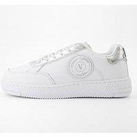 Versace Jeans Couture Fondo Meyssa Emblem Logo Trainers - White