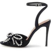 Guess Charmin High Heel Bow Sandal - Black
