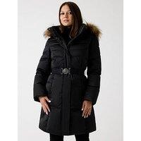 Guess Marina Real Down Puffer Coat - Black