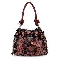 Guess Holiday Shine Top Handle Pouch - Red