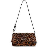 Guess Domitilla Flap Shoulder Bag - Brown