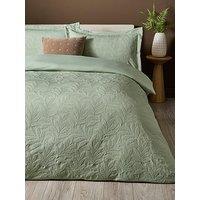The Very Collection Eden Leaf Jacquard Duvet Set
