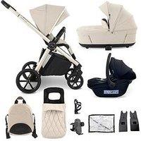 My Babiie Mb450 Luxe 3-In-1 Travel System With R129 Car Seat - Feather