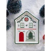 Spode Christmas Village Tidbit Tray - Green