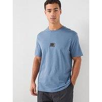 Hugo Danotie Gradient Badge Logo T-Shirt - Blue