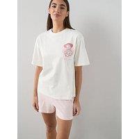 The Very Collection Jessie Cowgirl Stripe Shortie Set - Pink