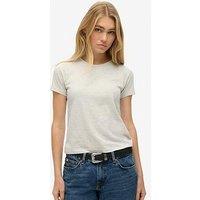 Superdry Essential Logo Fitted T-Shirt - White