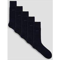 Boss Bodywear 5 Pack Logo Crew Socks - Navy