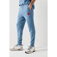 Hugo Doak212 Red Patch Logo Cuff Joggers - Blue