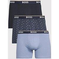Boss 3 Pack Power Design Boxer Briefs - Blue