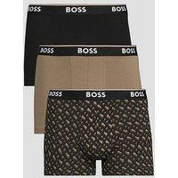Boss 3 Pack Power Design Trunks - Brown