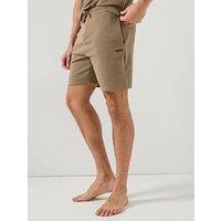 Boss Waffle Loungewear Shorts - Brown