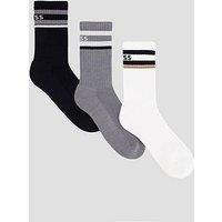 Boss Bodywear Sport 3 Pack Crew Socks - Assorted