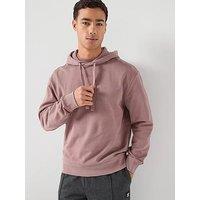Hugo Dapo Relaxed Fit Overhead Hoodie - Pink