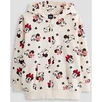 The Very Collection Minnie Zip Through Hoodie - Cream