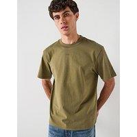 Hugo Dapolino Centre Logo Relaxed Fit T-Shirt - Green
