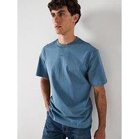 Hugo Dapolino Centre Logo Relaxed Fit T-Shirt - Blue