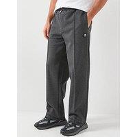 Hugo Dineto Stacked Logo Pleated Joggers - Grey