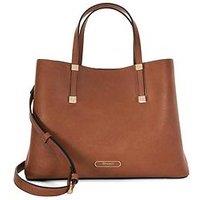 Dune London Dorry Branded Hardware Tote Bag - Tan