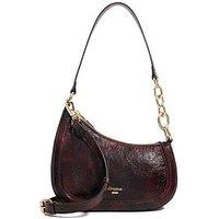 Dune London Direction Asymmetric Chain Detail Shoulder Bag - Purple