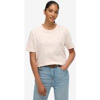 Superdry Essential Logo Embroidered Tee - Pink