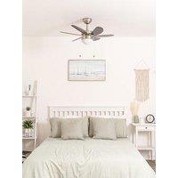 Valuelights Typhoon Brushed Chrome 30 Ceiling Fan With Light