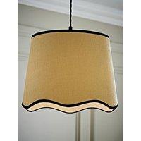 Valuelights Dutton Large Scallop Bottom Shade With Black Trim