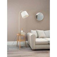 Valuelights Crowther Light Wood Floor Lamp With Shelves