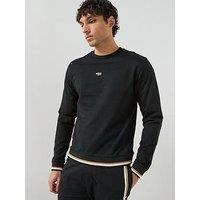Boss Iconic Loungewear Crew Sweat - Black