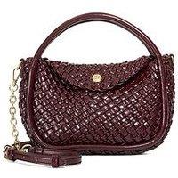 Dune London Dinideliberate Small Woven Bag - Burgundy