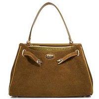 Dune London Dynamic Suede Bag - Khaki