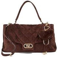Dune London Regency Suede Shoulder Bag - Brown