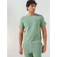 Boss Regular Fit Waffle Loungewear T-Shirt - Green