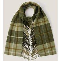 Monsoon Soha Check Scarf - Khaki