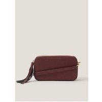 Monsoon Meg Tassel Cross Body Bag - Burgundy