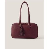 Monsoon Meg Tassel Bowling Bag - Burgundy