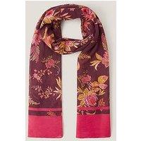 Monsoon Ilsa Floral Boho Scarf - Pink
