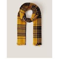 Monsoon Sarah Check Scarf - Yellow