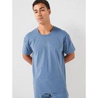 Hugo Bodywear Laze Relaxed Fit Loungewear T-Shirt - Blue