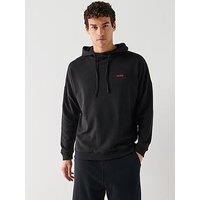 Hugo Bodywear Austin Waffle Loungewear Hoodie - Black