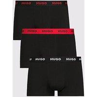Hugo Bodywear Triplet 3 Pack Trunks - Black
