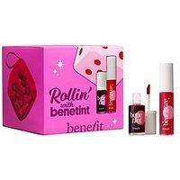 Benefit Rollin With Benetint Cheek & Lip Tint And Limited Edition Lip Oil Duo With Beauty Bag