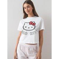 The Very Collection Hello Kitty Stripe Poplin Wide Leg Set - Pink