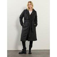Long Tall Sally Longline Padded Coat - Black