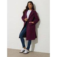 Pixiegirl Petite Single Button City Coat - Red