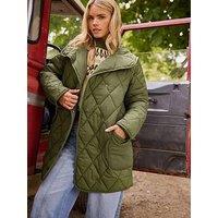 Pixiegirl Petite Quilted Coat - Green