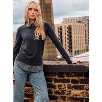 Long Tall Sally 2 In 1 Shirt Jumper - Blue