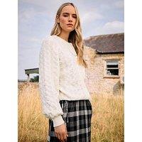 Long Tall Sally Textured Detail Cardigan - Natural