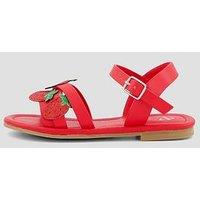 The Very Collection Strawberry Strappy Sandal - Red