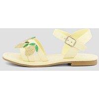The Very Collection Lemon Strappy Sandal - Yellow